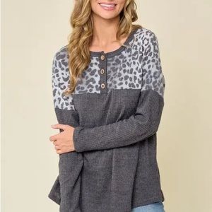 Brushed Waffle Pullover Top SUPER SALE💥💥